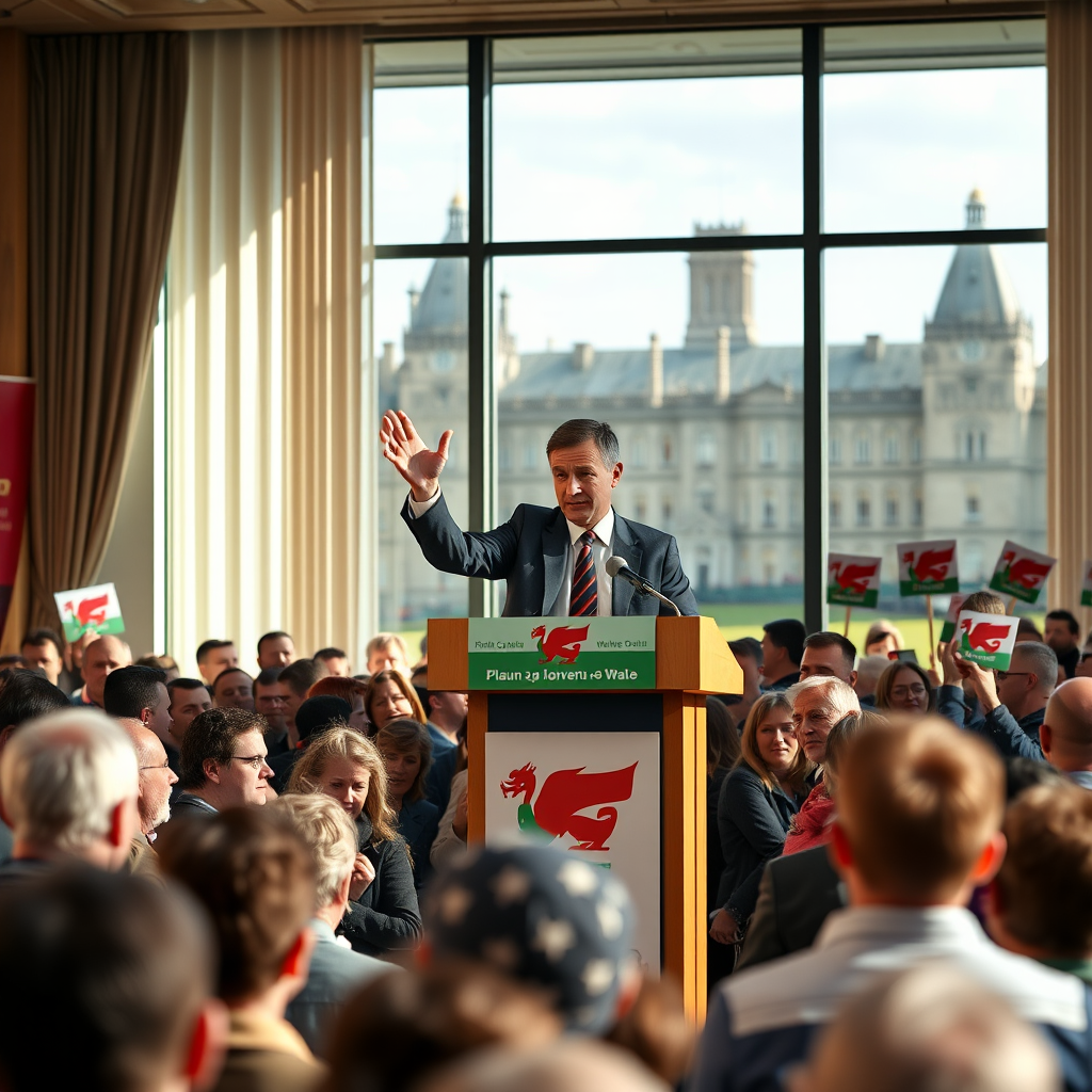 Plaid Cymru chief tells Wales: back optimism not tribal politics